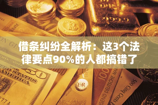 北京借条纠纷全解析：这3个法律要点90%的人都搞错了