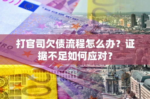 北京打官司欠债流程怎么办？证据不足如何应对？
